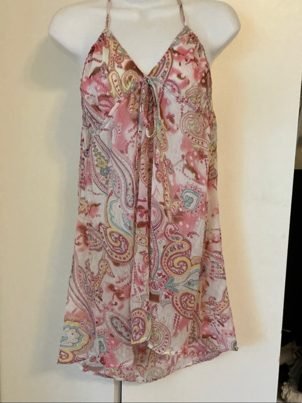 Beach Bunny Sweetest Sin Pink Paisley Sheer Swim Coverup